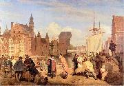 Wojciech Gerson Gdansk in the 17th century. oil painting artist